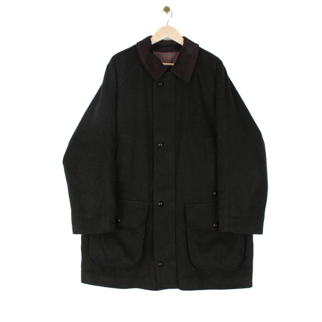 BARBOUR MENS JACKET Size UK 42 Olive A825 Classic Northumbria Wax Cotton Vest 331.92 PicClick