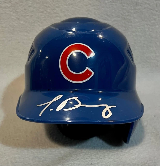 Javier Baez Autographed/Signed Mini Bobble Head Chicago Cubs Beckett 36087