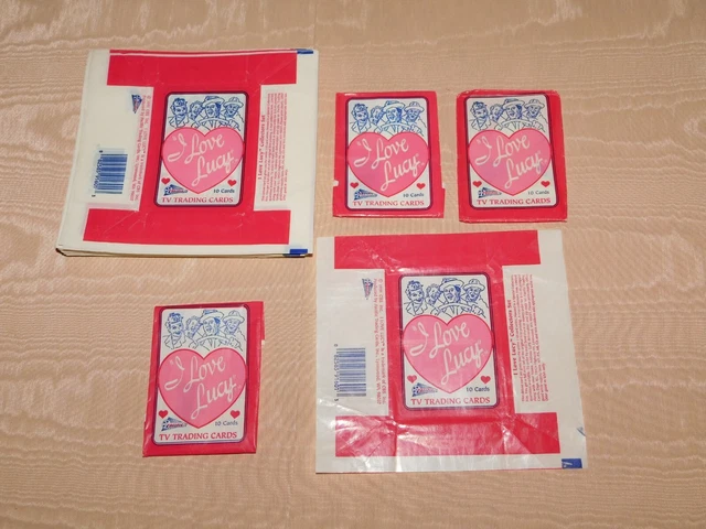 Vintage 1991 Lot Of 95  I Love Lucy Cbs Tv Trading  Card Wrappers  *No Cards*
