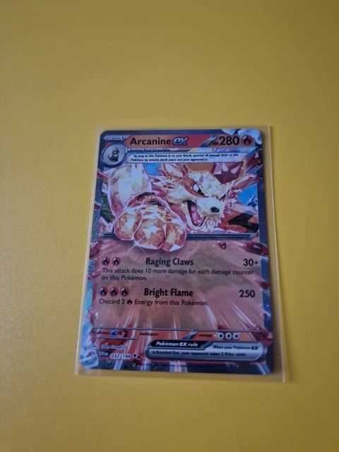 Pokémon TCG Arcanine ex Scarlet & Violet Base Set 032/198 Holo Double Rare