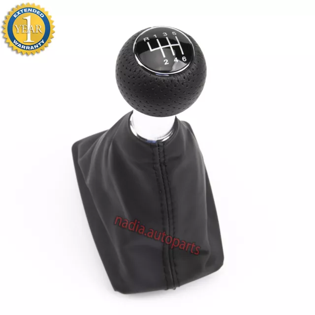 Pomello Del Cambio Per Audi A4 B6 B7 Manuale Cuffia Pu Pelle 6 Marce