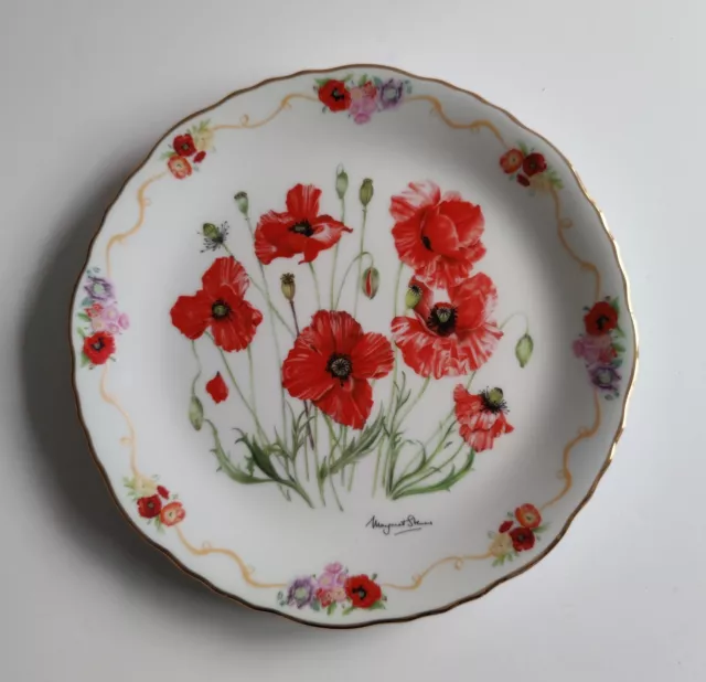 Limited Edition Field Poppy Poppies Plate Remembrance Day Decorative Display