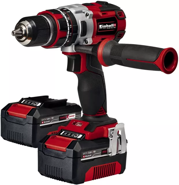 Einhell Taladro percutor Brushless Power X-Change TE-CD 18 LI-I-BL 2 Baterías