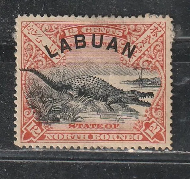 1897-1900 British colony stamps, Labuan North Borneo, 12c MH, SC 80