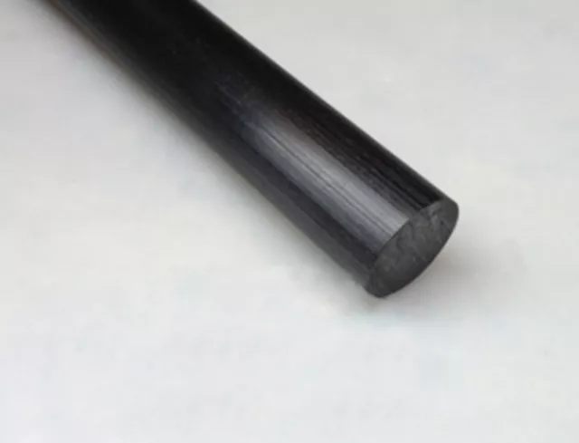 1 pcs Nylon Polyamide PA Plastic Round Rod Stick Black 25mm x 250mm #B-G GY