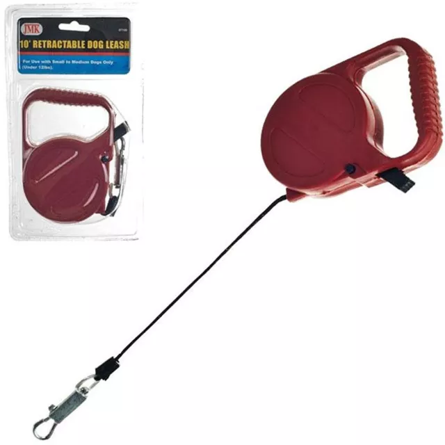 Retractable Dog Pet Leash  Up To 12 Lbs 10' Feet Rope Cord Lead Heavy Duty