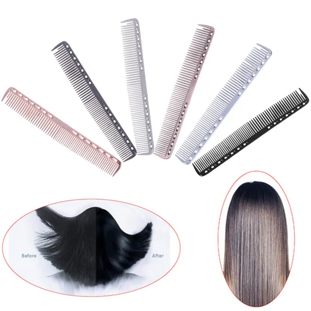 Aluminum Metal Hair Hairdressing & Barbers Salon Professional Combs Anti-Sta~m' 2
