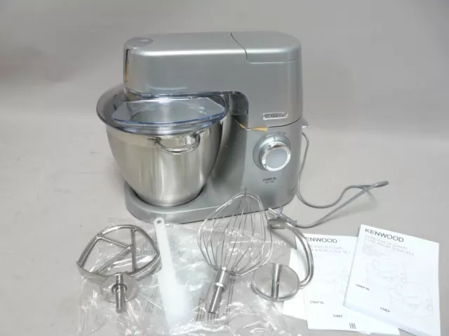 KENWOOD Küchenmaschine KVL6300S Chef XL Elite 1400 W 6,7 Liter Edelstahl silber