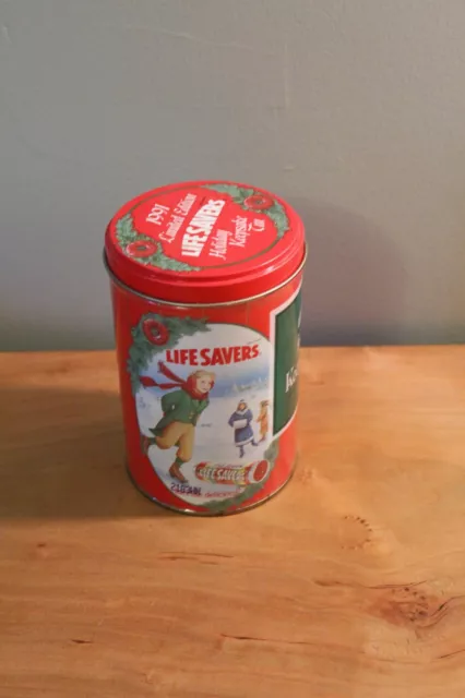 Vintage 1991 Life Savers Limited Edition Christmas Holiday Keepsake Tin