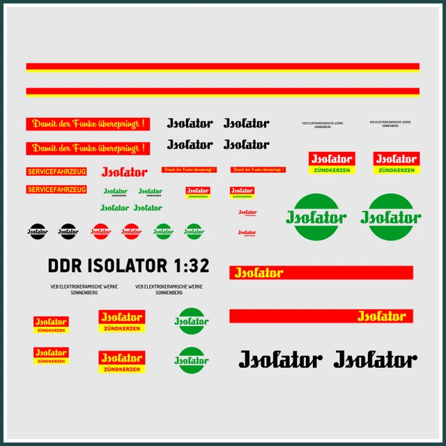 Decal Per Kamaz W50 Barkas Trabant Decalcomanie Waterslide Scala 1:87 - Tematica DDR Per Modelli Kamaz, W50, Trabant Decal Per Auto DDR - Foto 5