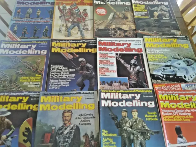 Military Modelling magazine job lot x12 all 1982