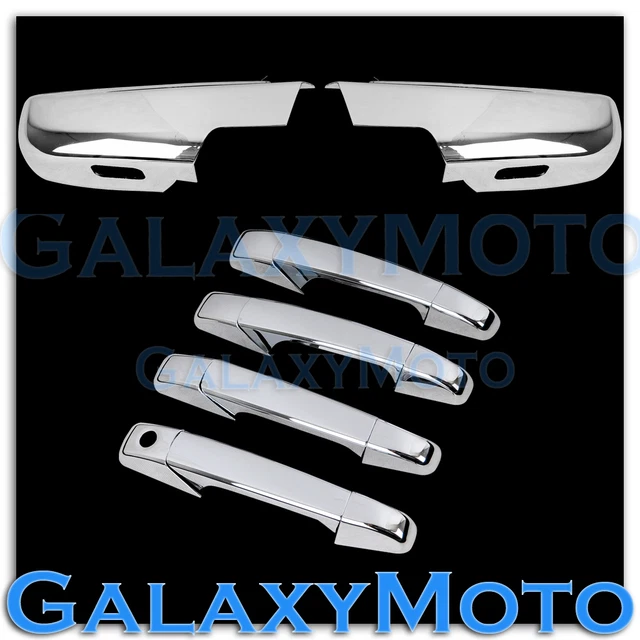 07-13 Chevy Suburban+Tahoe Chrome LOWER Mirror+4 Door Handle no PSG KH Cover