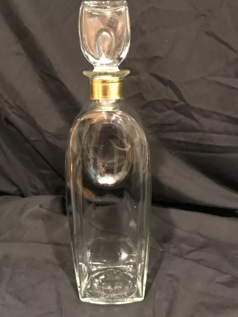 Vintage Bottle With Corked Topper. 10"-12". L-9600 D-10 (55 62 8)