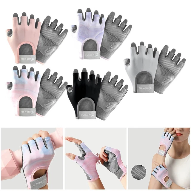 SPORTS Yoga Gants Antidérapant Polyester + Gel Silice 14cm/15cm/16cm Paume Long