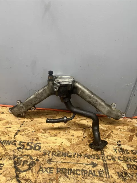 01-05 LB7 LLY 6.6L Turbo Duramax Coolant Cross Over Tube thermostat housing oem