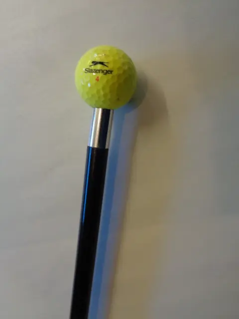 Golf Ball Topped Walking Stick - St Andrews - Graphite Super Light Carbon.