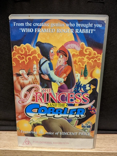 The Princess and the Cobbler BIG BOX VHS Cartoon Vincent Price Video 1993  PAL