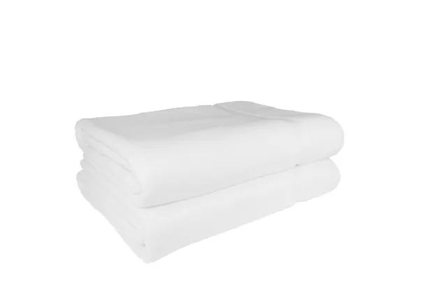 White Extra Large Jumbo Bath Sheet 650 gsm 150cm x 200cm Luxury Turkish Cotton