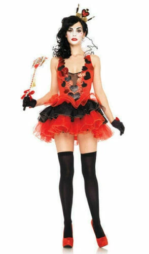 Leg Avenue Women's Black Heart Queen Halloween Costume - Size Small