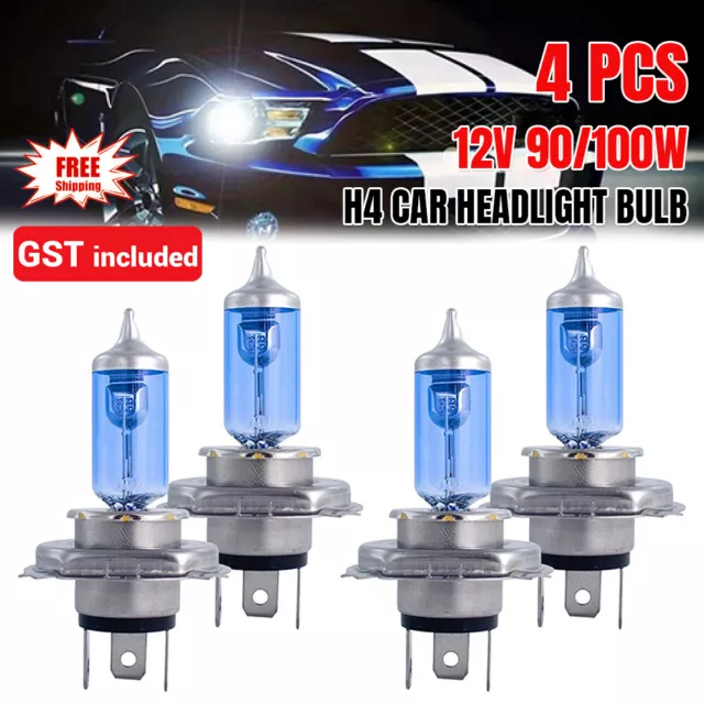 AU 4x H4 LED Headlight Globes Car Light Bulbs Headlamp High Low Beam Conversion