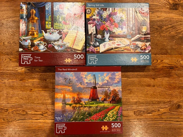 CORNER PIECE JIGSAW Puzzles 500 pieces x 3 £7.50 - PicClick UK