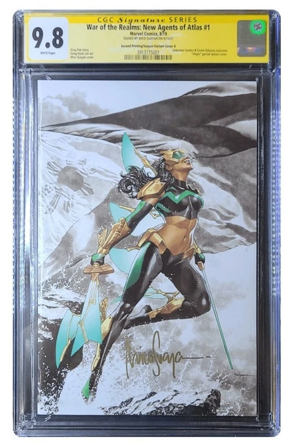 War of the Realms New Agents of Atlas #1 CGC SS 9.8 Mico Suayan Virgin Sketch