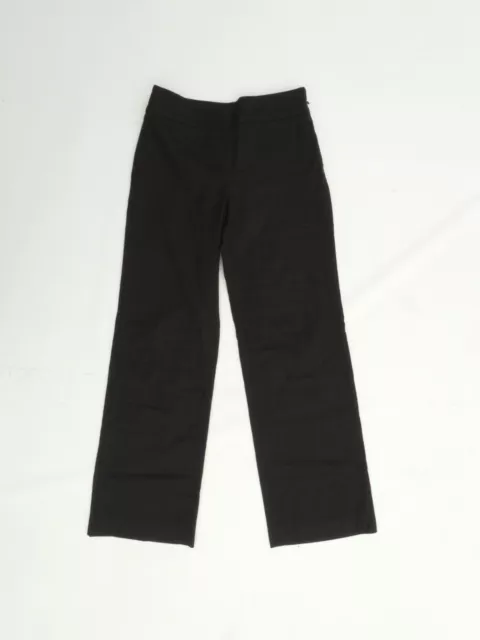 Vintage Armani Collezioni Wide Leg Trousers Side Zip Black Size 12