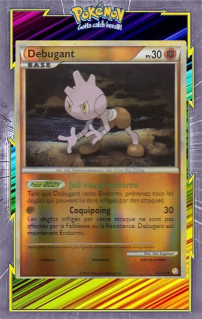 Debugant Reverse - HS1:HeartGold SoulSilver-33/123-Carte Pokemon Française