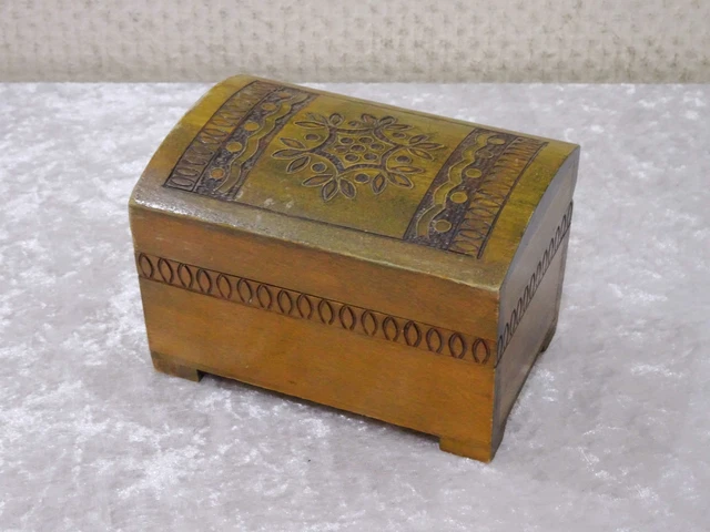 Hezugf - Design Legno Casella Cofanetto Scatola Forma di - Vintage -