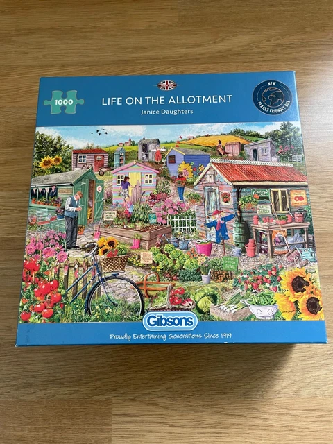 GIBSONS LIFE ON the Allotment 1000 Piece Jigsaw Puzzle Family Puzzle £4 ...