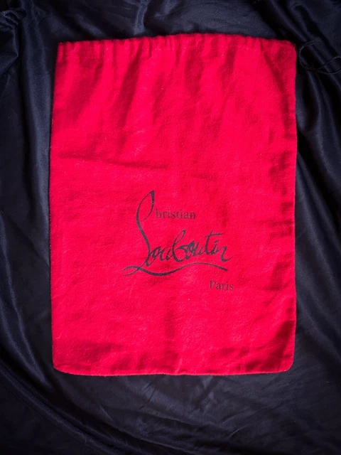 One Authentic New Christian Louboutin Red Shoe Handbag Dust Bag 11” X 15” NEW
