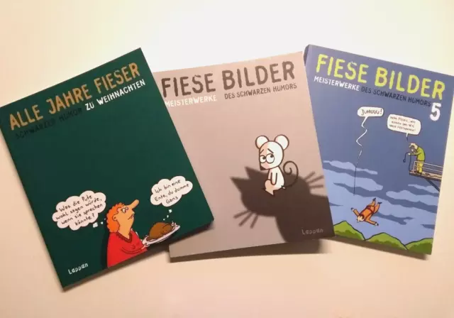 Fiese Bilder 1 & 5 + Alle Jahre Fieser - Cartoon Comic Humor - Lappan Verlag