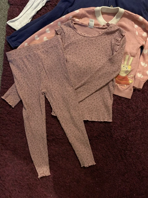 Girls Clothes Bundle Age 3-4 years dungarees long sleeve tops cardigans hoodie 3