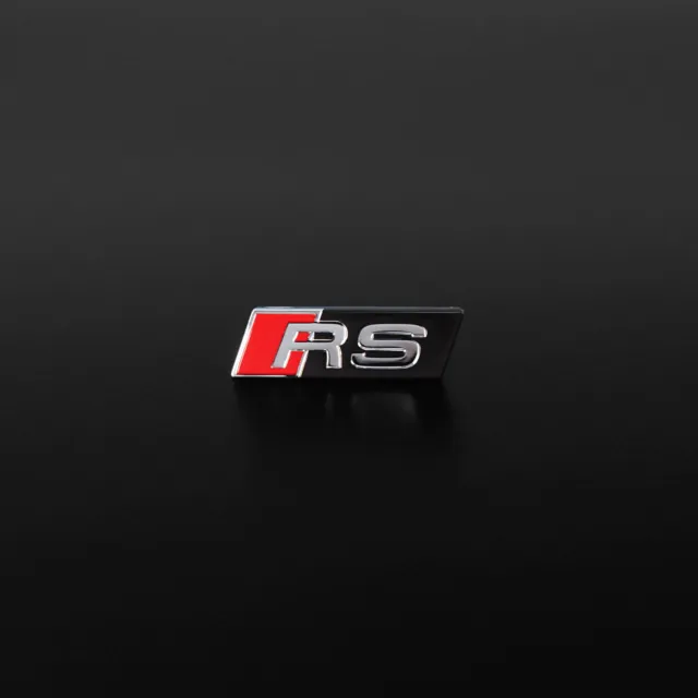 Audi S SLine Schriftzug Logo Emblem selbstklebend 9x30mm rot schwarz ,  19,95 €