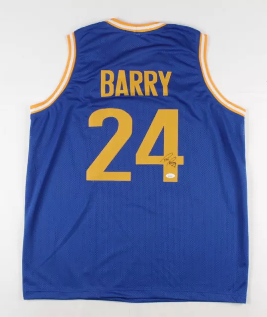 Rick Barry Signed Golden State Warriors Jersey (JSA COA) 1975 NBA Champ /Forward