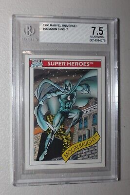 1990 Impel Marvel Universe Moon Knight #26 BGS 7.5 Mint RC Rookie Card Not PSA