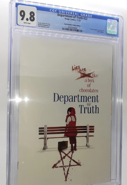 Department of Truth #22 CGC 9.8 Forrest Gump Homage NEWLY GRADED COA A/P #4/25