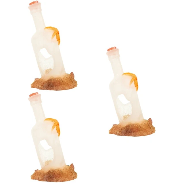 3 PCS Resin Fish Tank Landscaping Shrimp Hides For Aquarium Gecko Hideout