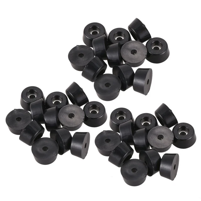 Base de goma cónica antideslizante Moebel 22 mm x 10 mm 36 piezas W4P5