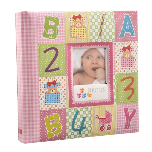 Baby First Photo Album 4x6'' 252 Photos Memo White Unisex Birthday