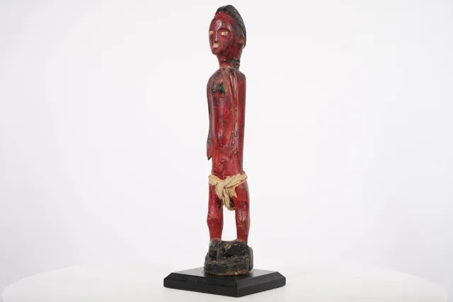 Baule Style Statue 15.5" on Base- Ivory Coast - African Art