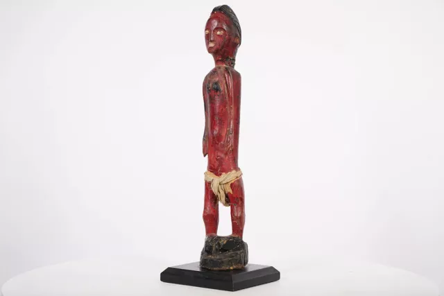 Baule Style Statue 15.5" on Base- Ivory Coast - African Art