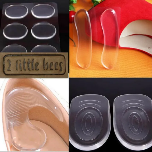 Silicone Gel Heel Grip Pads Insoles Cushion Shields Support New Shoes  UK