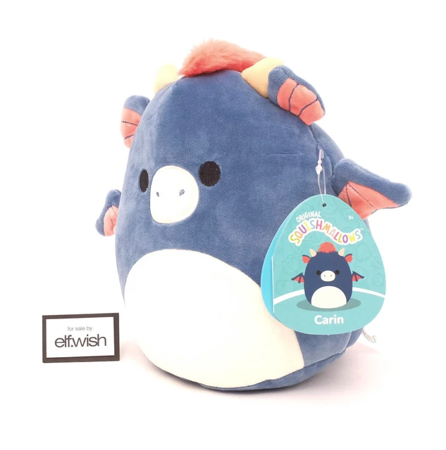 SQUISHMALLOWS CARIN THE Blue & Orange Dragon 8 Inch 20Cm Supercute Soft ...