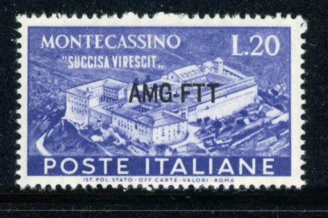 AMG-FTT Trieste MNH: Scott #120 20l Montecassino Issue CV$2+