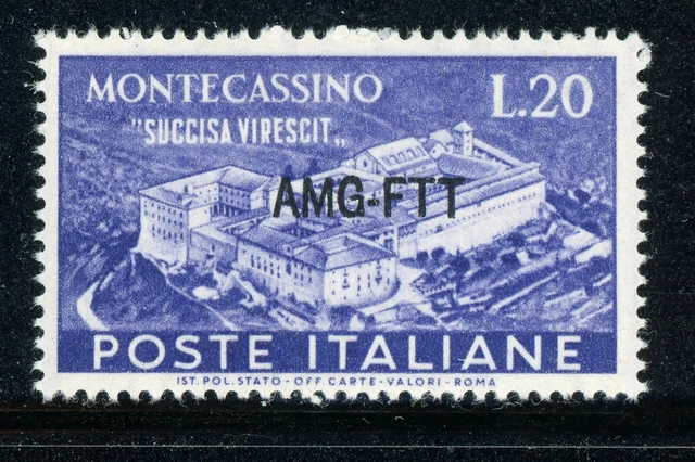 AMG-FTT Trieste MNH: Scott #120 20l Montecassino Issue CV$2+