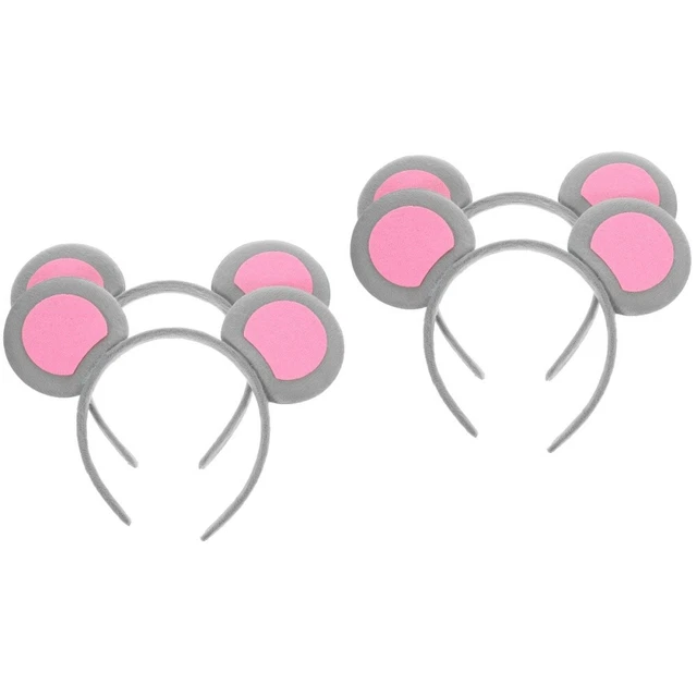 4 Pcs Animal Ear Headband Mouse Ears Hairband for Girl Cosplay Animal Girl Child