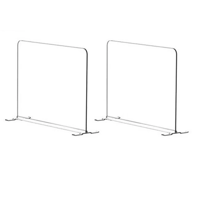 Lot De 6 Séparateurs D'Étagères Magnétiques PVC - 20 Cm - Organisateurs Transparents Pour Magasins Et Maison