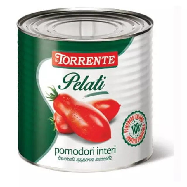 Tomates Pelados Enteras De 3Kg - La Torrente - de Cartón 6 Piezas