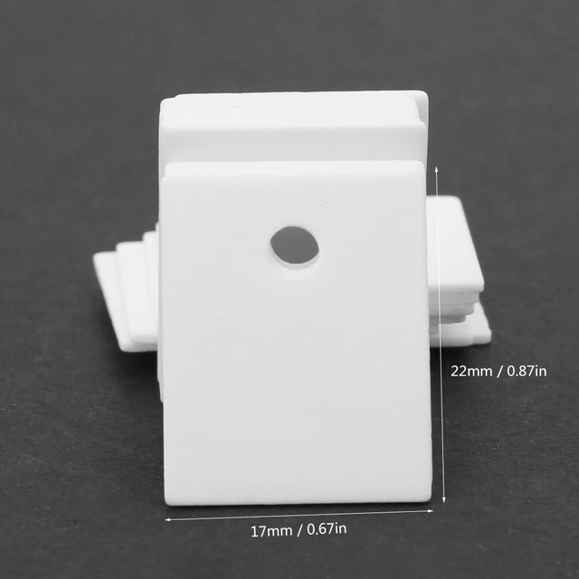 100x Alumina Ceramic Insulating Sheet MOS Transistor IGBT Cooling Pad 17x22x1mm☃